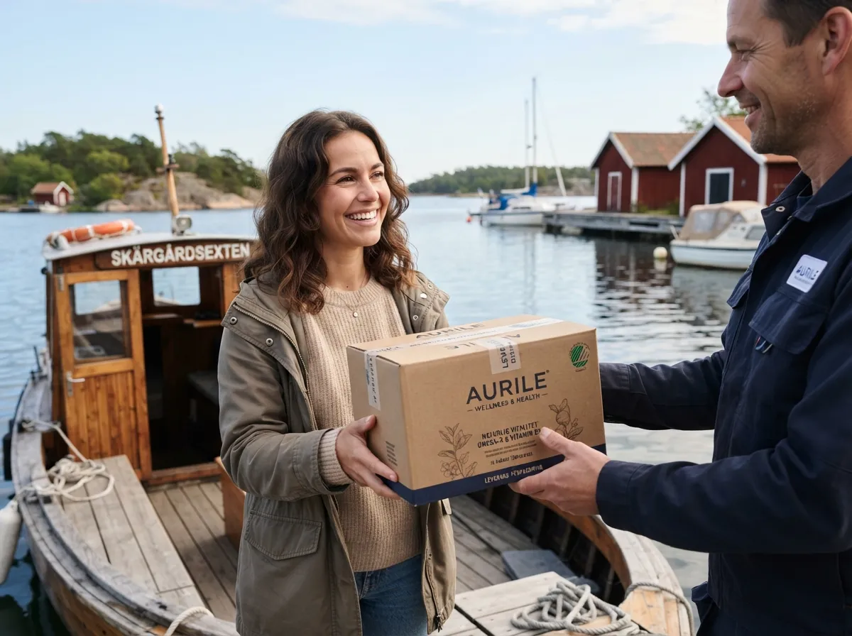 En Aurile-förpackning på ett bord